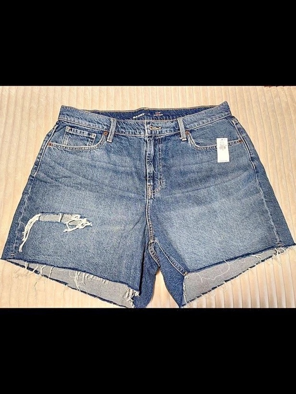Old Navy Baggy Short Denim Jean Shorts in Blue Size 14 NWT